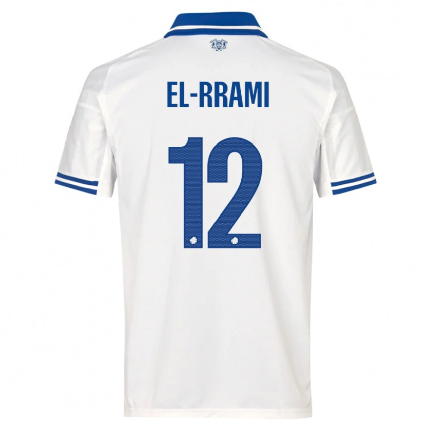 Danxen Hombre Camiseta Jamil El-Rrami #12 Blanco Azul 1ª Equipación 2025/26 La Camisa México