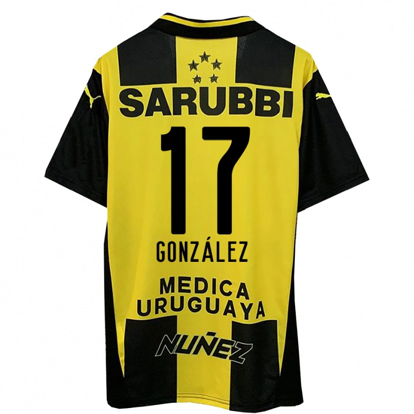 Danxen Hombre Camiseta Luciano González #17 Amarillo Negro 1ª Equipación 2025/26 La Camisa México