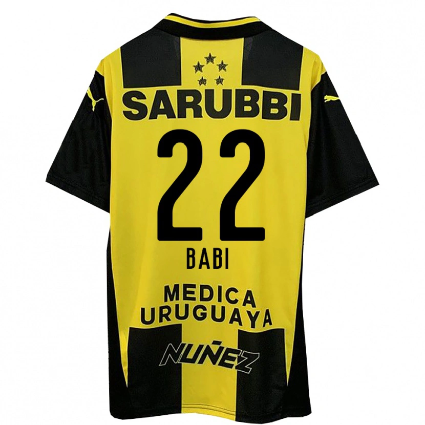 Danxen Hombre Camiseta Matheus Babi #22 Amarillo Negro 1ª Equipación 2025/26 La Camisa México
