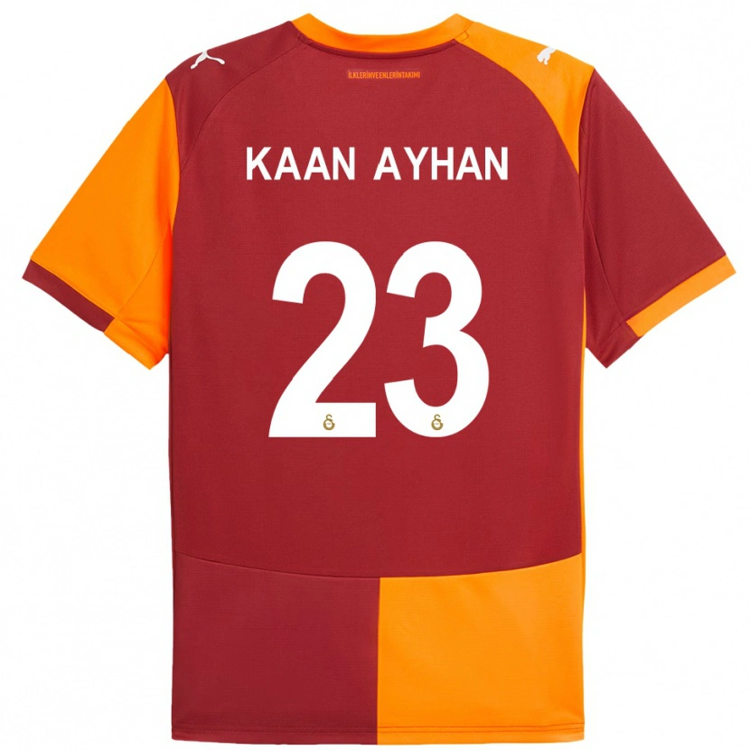 Danxen Hombre Camiseta Kaan Ayhan #23 Rojo Naranja 1ª Equipación 2025/26 La Camisa México