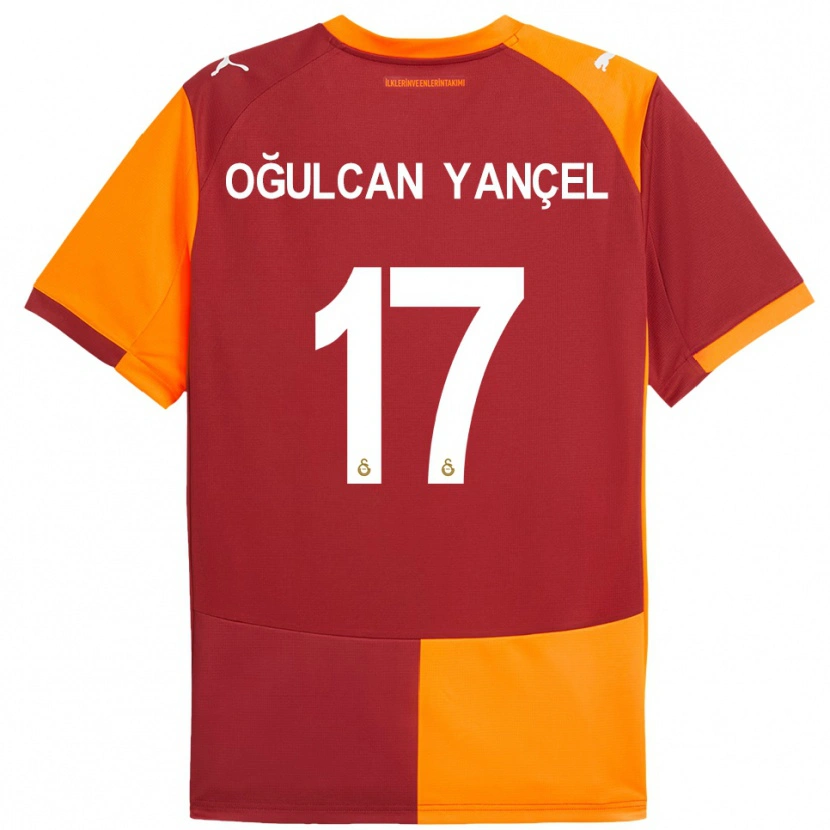 Danxen Hombre Camiseta Necati Oğulcan Yançel #17 Rojo Naranja 1ª Equipación 2025/26 La Camisa México