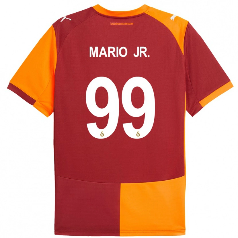 Danxen Hombre Camiseta Mario Lemina #99 Rojo Naranja 1ª Equipación 2025/26 La Camisa México