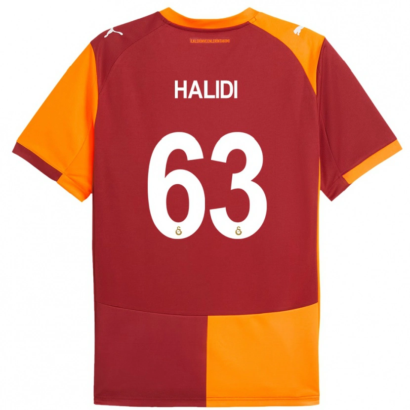 Danxen Hombre Camiseta İsa Halidi #63 Rojo Naranja 1ª Equipación 2025/26 La Camisa México