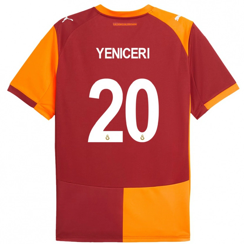 Danxen Hombre Camiseta Berna Yeniçeri #20 Rojo Naranja 1ª Equipación 2025/26 La Camisa México