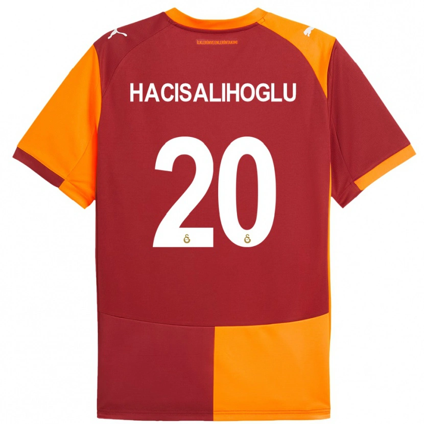 Danxen Hombre Camiseta Arda Hacisalihoglu #20 Rojo Naranja 1ª Equipación 2025/26 La Camisa México