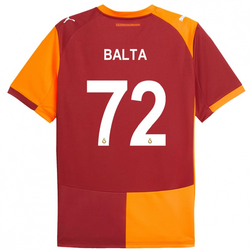 Danxen Hombre Camiseta Çağrı Balta #72 Rojo Naranja 1ª Equipación 2025/26 La Camisa México