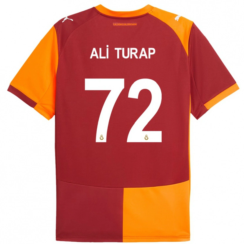 Danxen Hombre Camiseta Ali Turap Bülbül #72 Rojo Naranja 1ª Equipación 2025/26 La Camisa México