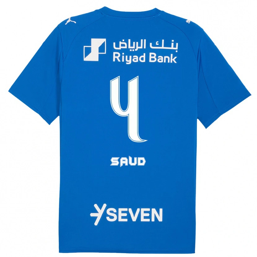 Danxen Hombre Camiseta Nouf Saud #4 Azul Blanco 1ª Equipación 2025/26 La Camisa México