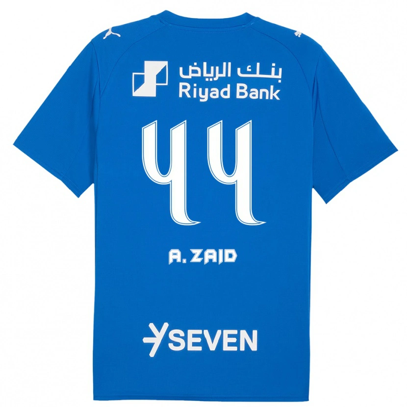 Danxen Hombre Camiseta Suhayb Al-Zaid #44 Azul Blanco 1ª Equipación 2025/26 La Camisa México
