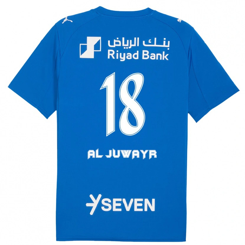 Danxen Hombre Camiseta Musab Al-Juwayr #18 Azul Blanco 1ª Equipación 2025/26 La Camisa México