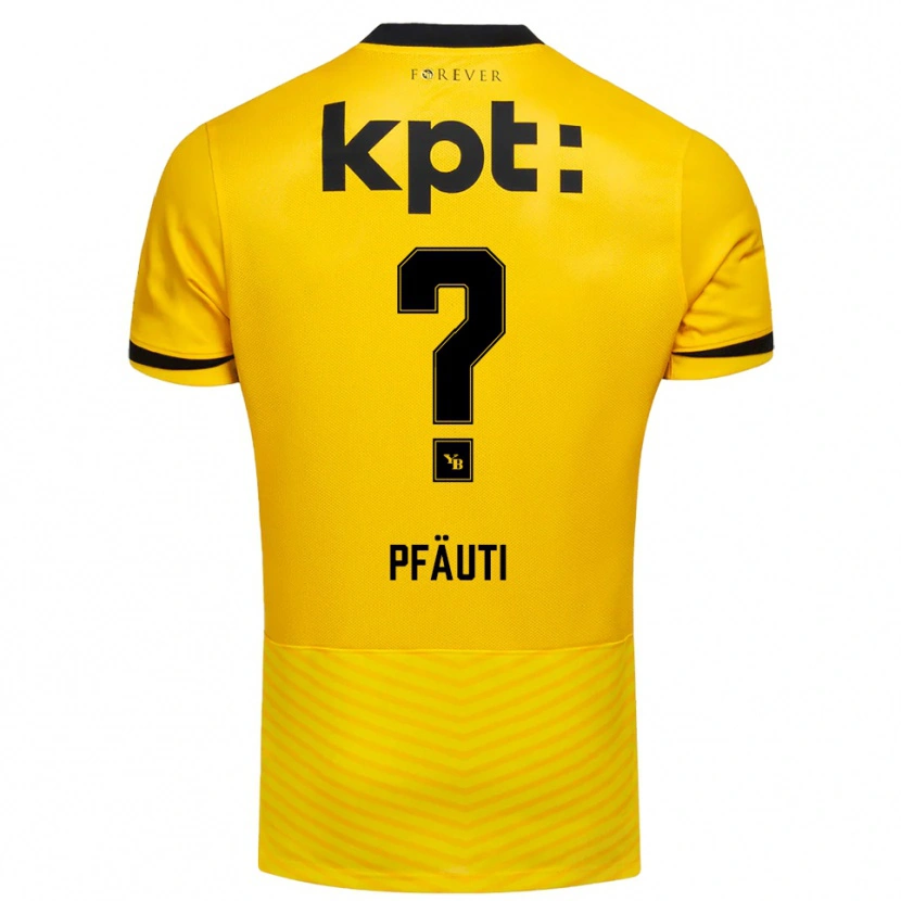Danxen Hombre Camiseta Noe Pfäuti #0 Amarillo Negro 1ª Equipación 2025/26 La Camisa México