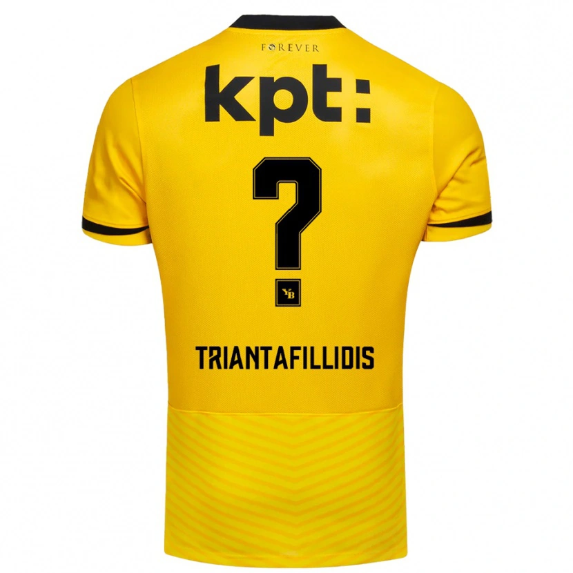 Danxen Hombre Camiseta Nevin Triantafillidis #0 Amarillo Negro 1ª Equipación 2025/26 La Camisa México