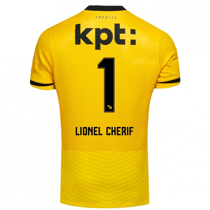 Danxen Hombre Camiseta Kader Cherif #1 Amarillo Negro 1ª Equipación 2025/26 La Camisa México