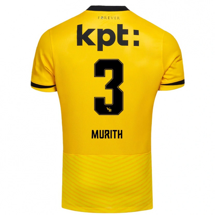 Danxen Hombre Camiseta Tom Murith #3 Amarillo Negro 1ª Equipación 2025/26 La Camisa México