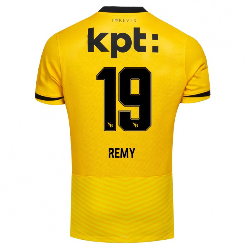 Danxen Hombre Camiseta Audrey Remy #19 Amarillo Negro 1ª Equipación 2025/26 La Camisa México