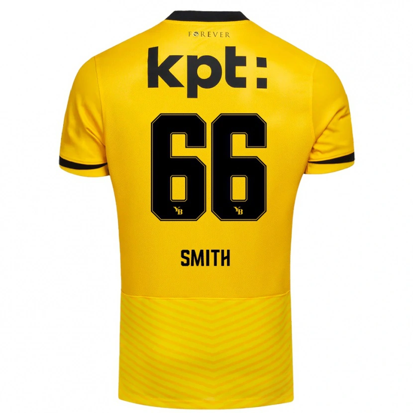 Danxen Hombre Camiseta Rhodri Smith #66 Amarillo Negro 1ª Equipación 2025/26 La Camisa México