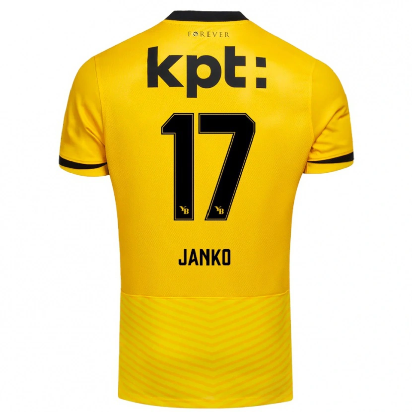 Danxen Hombre Camiseta Saidy Janko #17 Amarillo Negro 1ª Equipación 2025/26 La Camisa México
