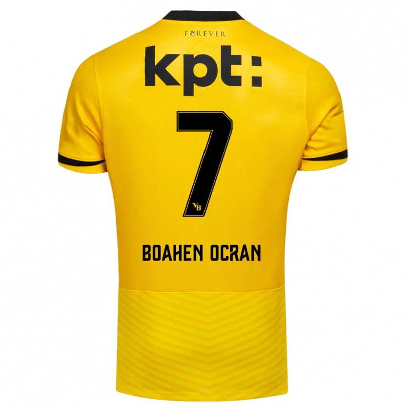 Danxen Hombre Camiseta Bright Boahen Ocran #7 Amarillo Negro 1ª Equipación 2025/26 La Camisa México