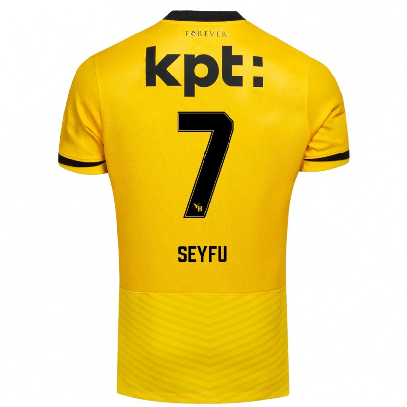 Danxen Hombre Camiseta Josiah Seyfu #7 Amarillo Negro 1ª Equipación 2025/26 La Camisa México