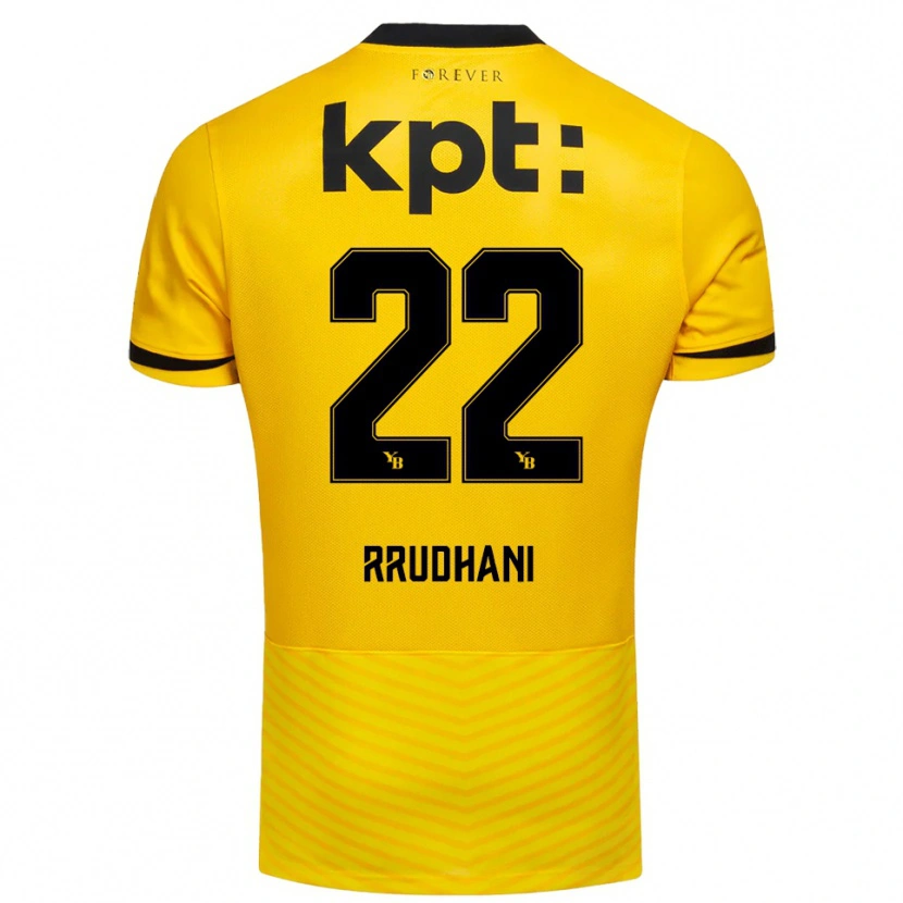 Danxen Hombre Camiseta Donat Rrudhani #22 Amarillo Negro 1ª Equipación 2025/26 La Camisa México