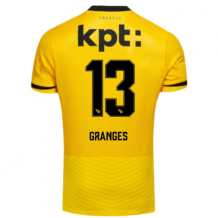 Danxen Hombre Camiseta Malaurie Granges #13 Amarillo Negro 1ª Equipación 2025/26 La Camisa México