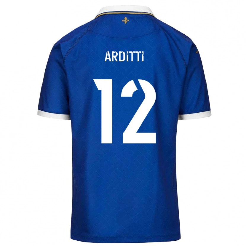Danxen Hombre Camiseta Nathan Arditti #12 Azul Dorado 1ª Equipación 2025/26 La Camisa México