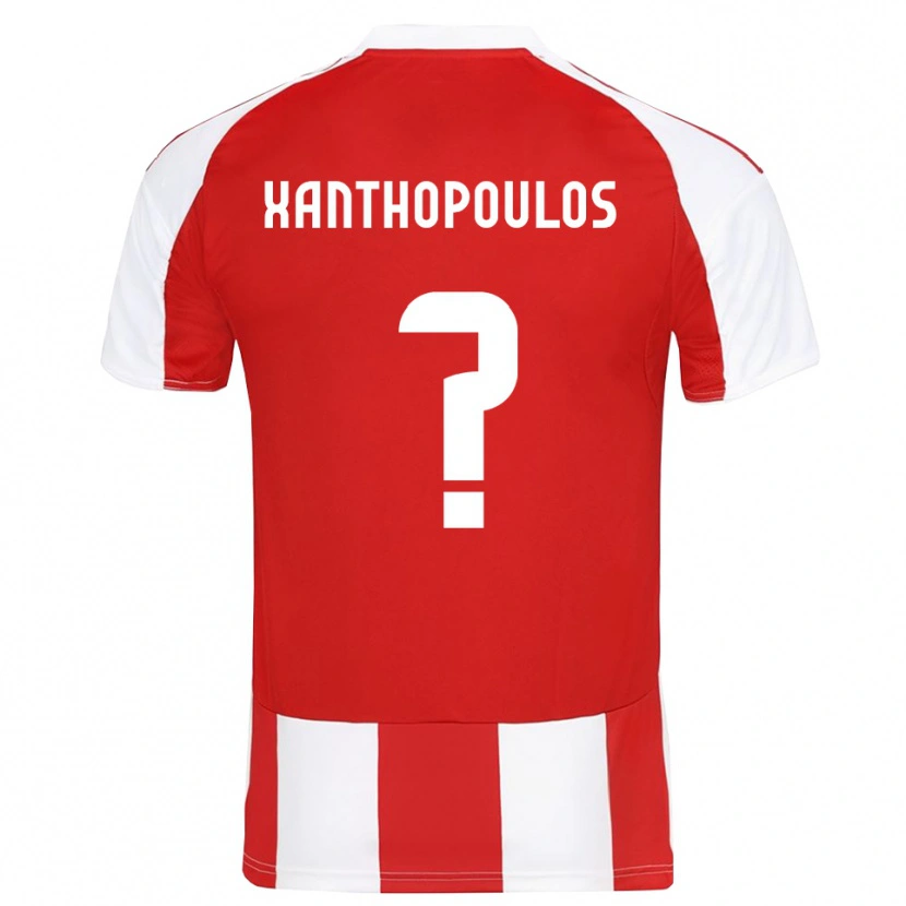 Danxen Hombre Camiseta Giannis Xanthopoulos #0 Rojo Blanco 1ª Equipación 2025/26 La Camisa México