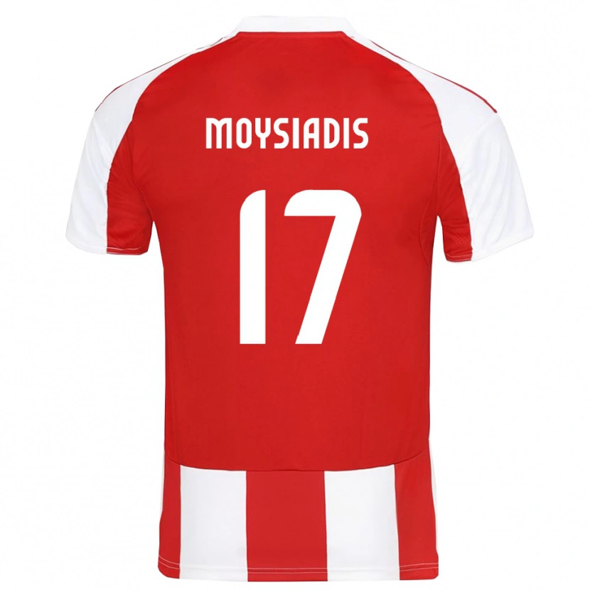 Danxen Hombre Camiseta Alexandros Moysiadis #17 Rojo Blanco 1ª Equipación 2025/26 La Camisa México