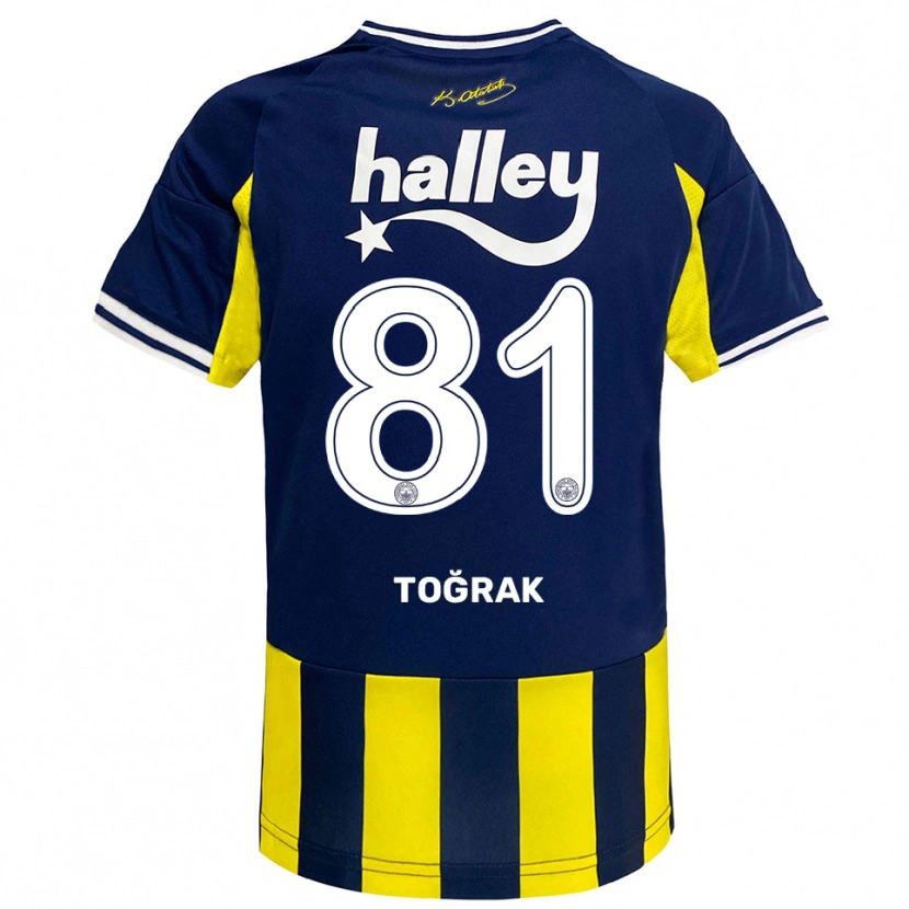 Danxen Hombre Camiseta Şükür Toğrak #81 Amarillo Marino Blanco 1ª Equipación 2025/26 La Camisa México