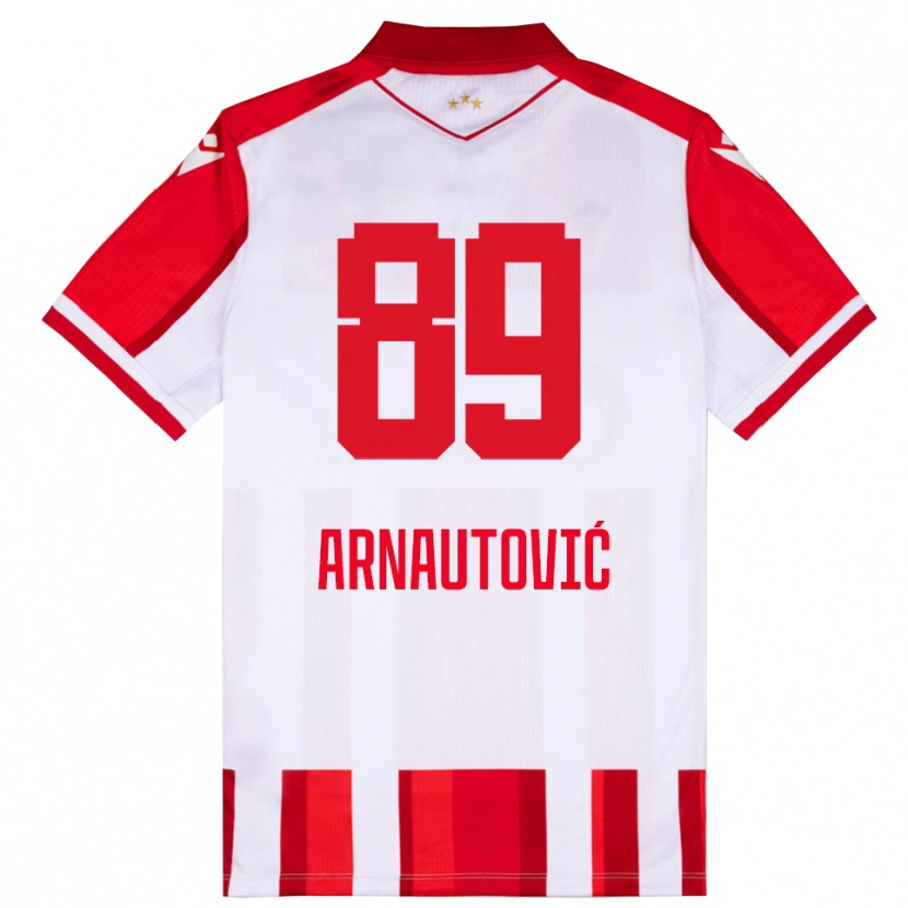 Danxen Hombre Camiseta Marko Arnautovic #89 Rojo Blanco 1ª Equipación 2025/26 La Camisa México