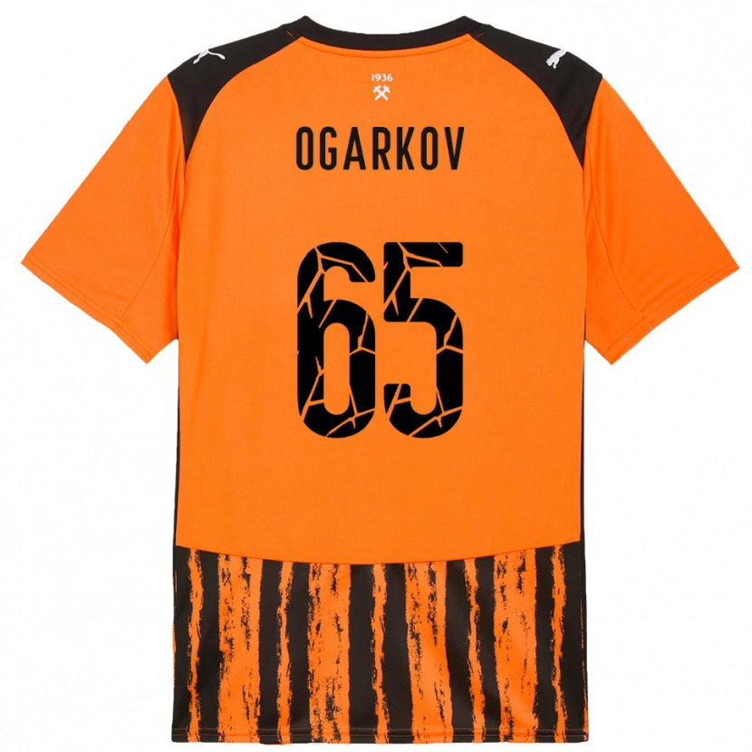 Danxen Hombre Camiseta Mykola Ogarkov #65 Naranja Negro 1ª Equipación 2025/26 La Camisa México