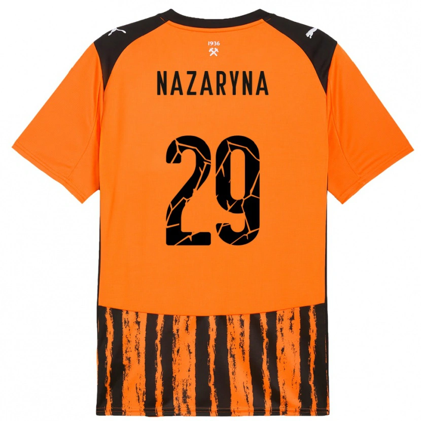 Danxen Hombre Camiseta Yegor Nazaryna #29 Naranja Negro 1ª Equipación 2025/26 La Camisa México