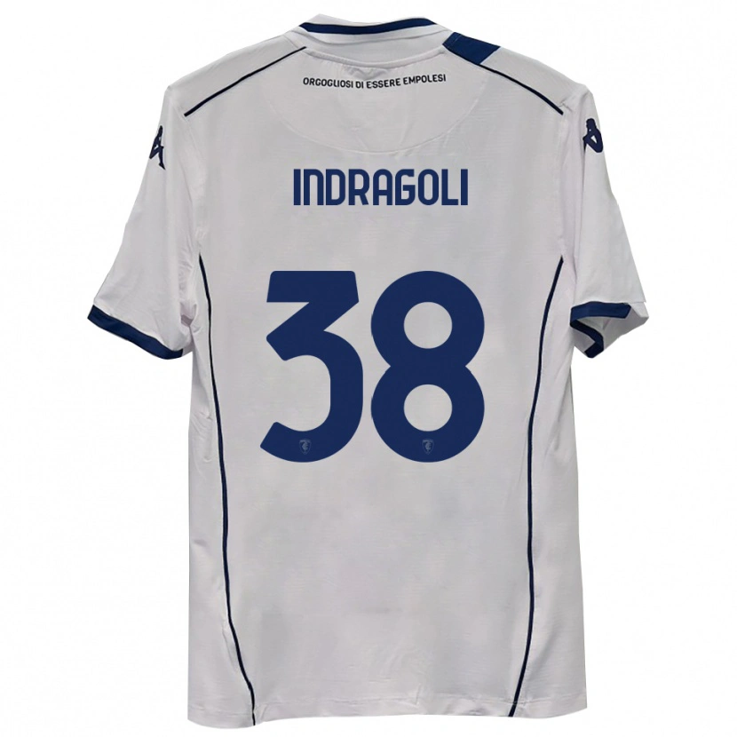 Danxen Hombre Camiseta Gabriele Indragoli #38 Azul Marino Oscuro 2ª Equipación 2025/26 La Camisa México