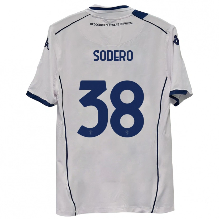 Danxen Hombre Camiseta Andrea Sodero #38 Azul Marino Oscuro 2ª Equipación 2025/26 La Camisa México