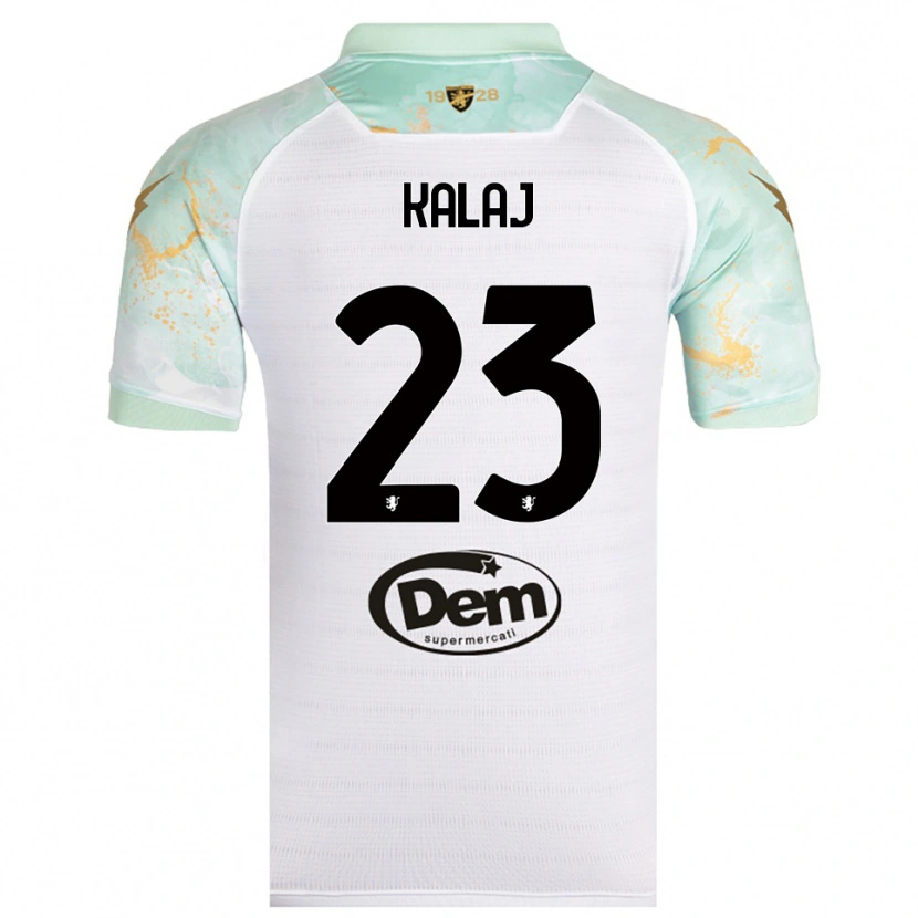 Danxen Hombre Camiseta Sergio Kalaj #23 Blanco Negro 2ª Equipación 2025/26 La Camisa México