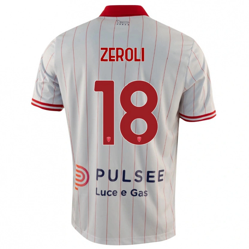 Danxen Hombre Camiseta Kevin Zeroli #18 Blanco Rojo Azul 2ª Equipación 2025/26 La Camisa México