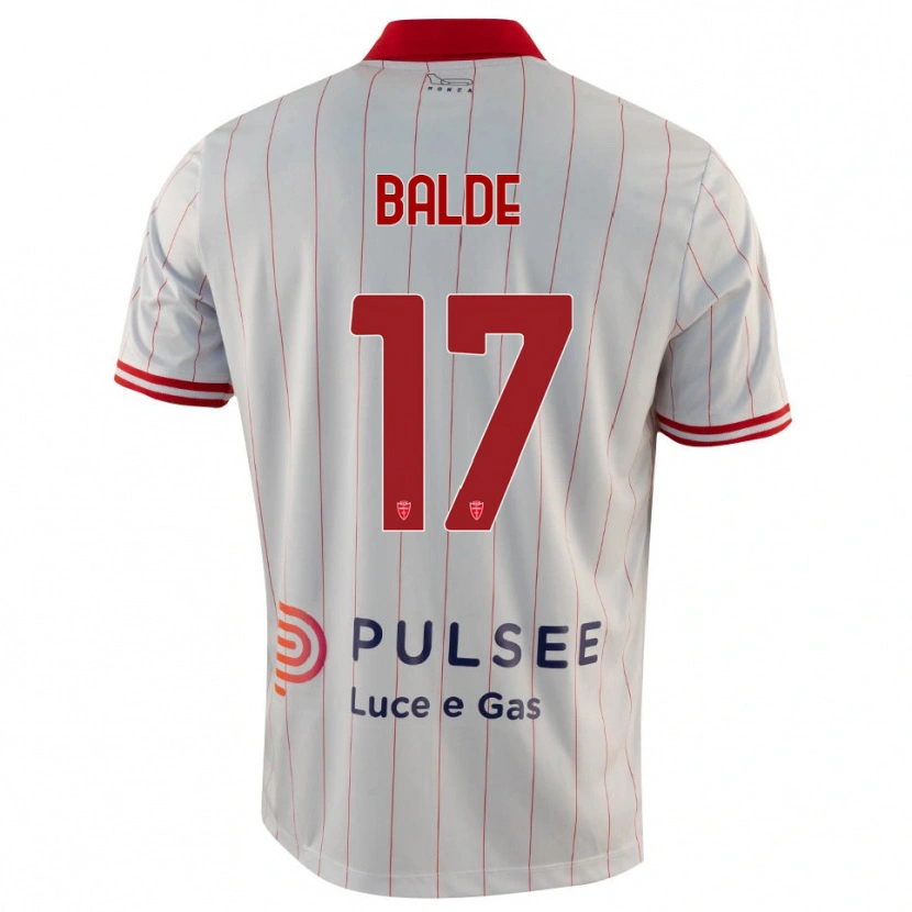 Danxen Hombre Camiseta Keita Baldé #17 Blanco Rojo Azul 2ª Equipación 2025/26 La Camisa México