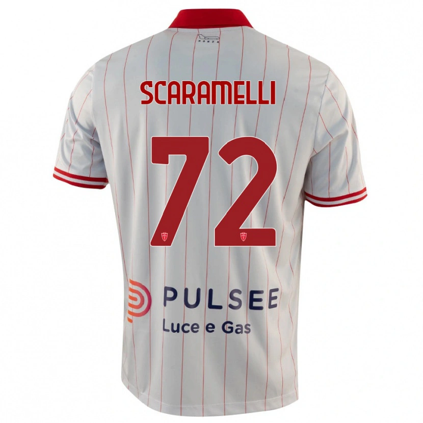 Danxen Hombre Camiseta Endris Scaramelli #72 Blanco Rojo Azul 2ª Equipación 2025/26 La Camisa México