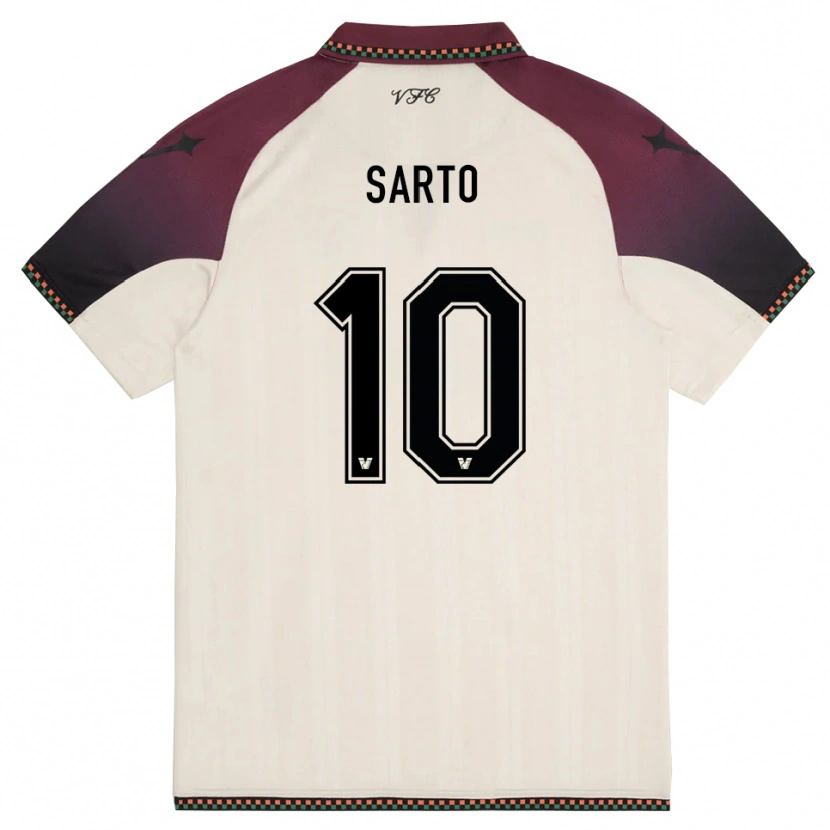 Danxen Hombre Camiseta Gabriel Sarto #10 Crema Borgoña 2ª Equipación 2025/26 La Camisa México