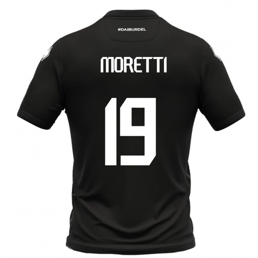 Danxen Hombre Camiseta Noah Moretti #19 Negro Blanco 2ª Equipación 2025/26 La Camisa México
