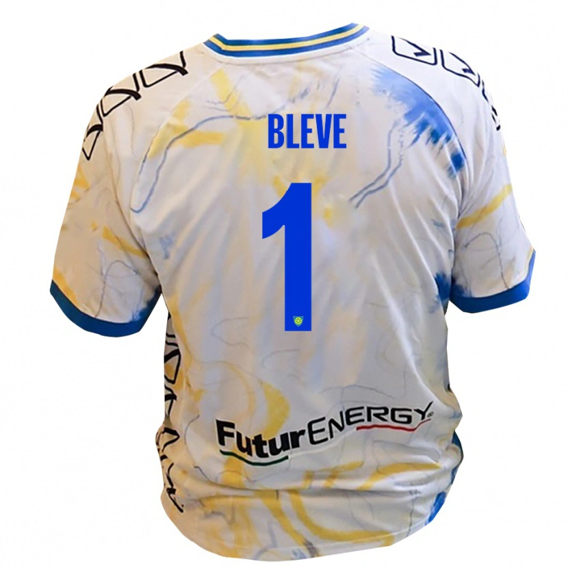 Danxen Hombre Camiseta Marco Bleve #1 Blanco Amarillo Azul 2ª Equipación 2025/26 La Camisa México