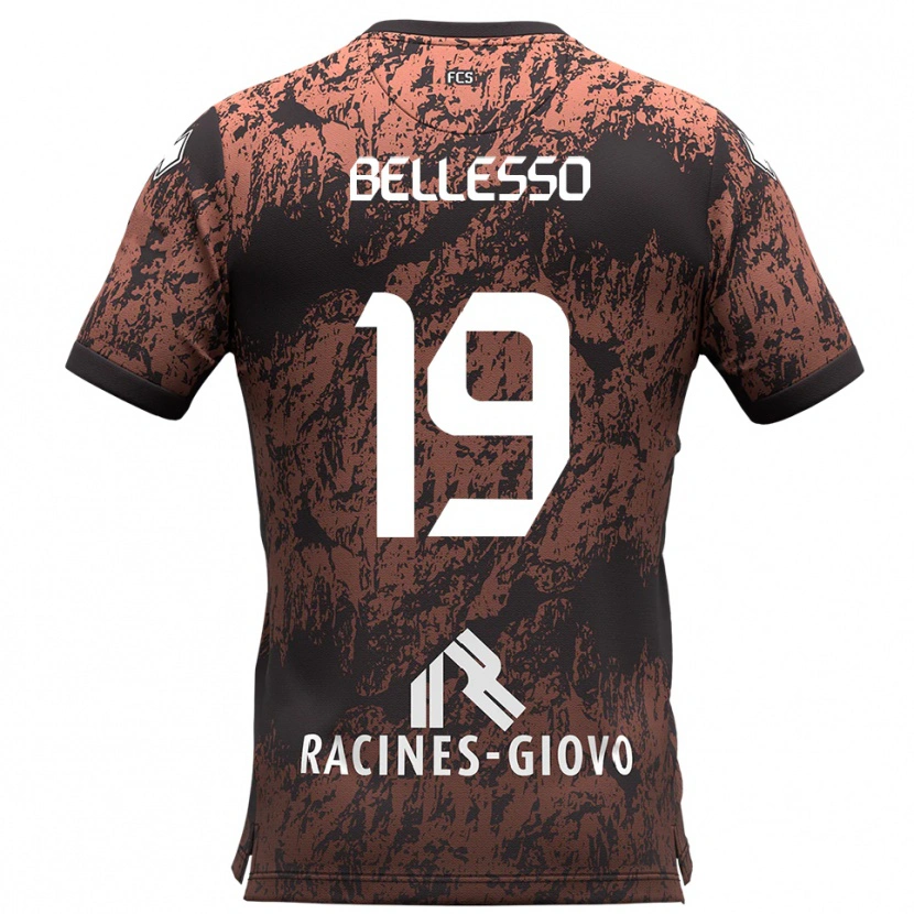 Danxen Hombre Camiseta Daniele Bellesso #19 Marrón Negro 2ª Equipación 2025/26 La Camisa México