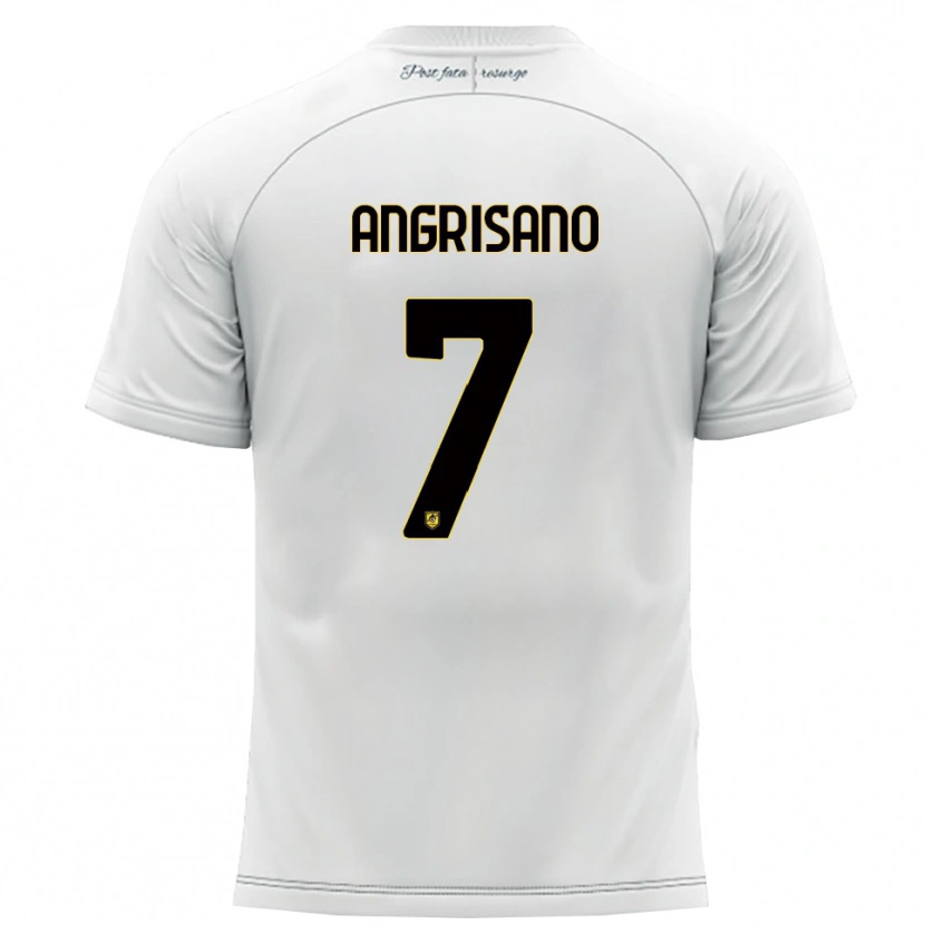 Danxen Hombre Camiseta Cosimo Angrisano #7 Blanco Amarillo 2ª Equipación 2025/26 La Camisa México