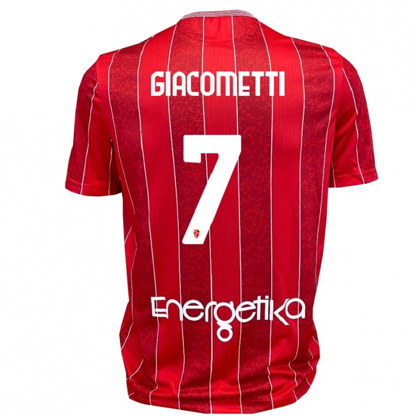 Danxen Hombre Camiseta Alex Giacometti #7 Rojo Blanco 2ª Equipación 2025/26 La Camisa México