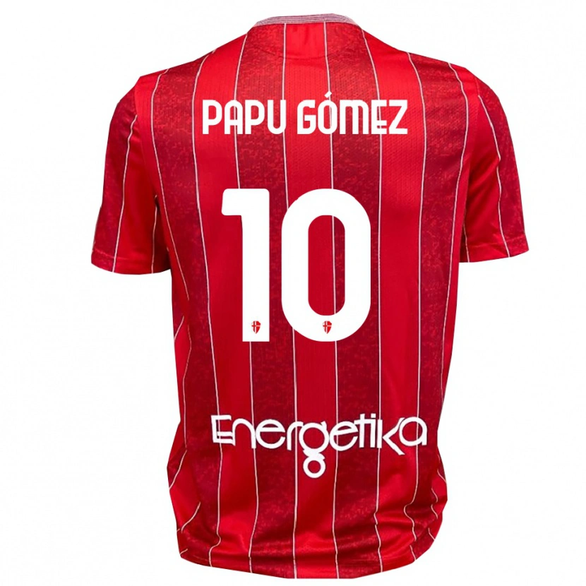 Danxen Hombre Camiseta Papu Gómez #10 Rojo Blanco 2ª Equipación 2025/26 La Camisa México
