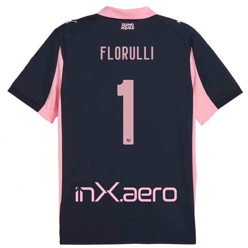 Danxen Hombre Camiseta Gerlando Florulli #1 Marino Rosa 2ª Equipación 2025/26 La Camisa México