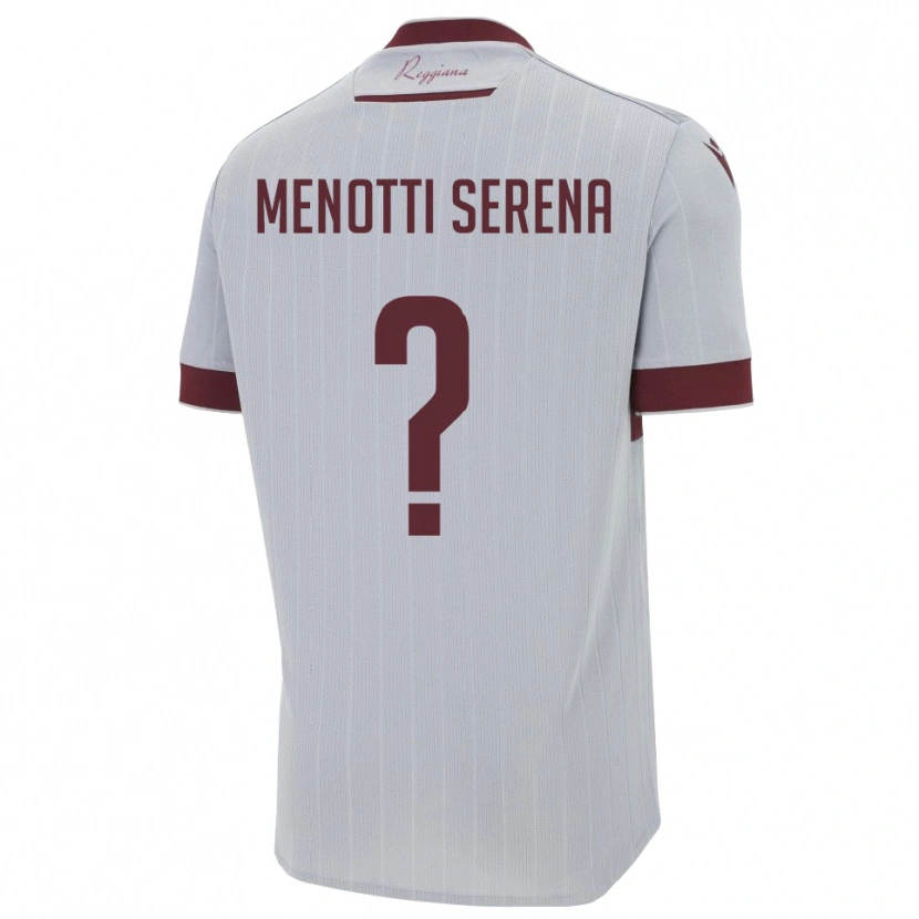 Danxen Hombre Camiseta Toma Menotti Serena #0 Borgoña Blanco 2ª Equipación 2025/26 La Camisa México