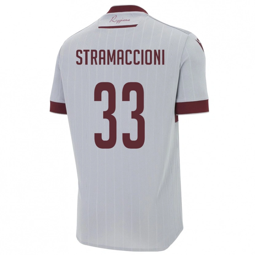 Danxen Hombre Camiseta Diego Stramaccioni #33 Borgoña Blanco 2ª Equipación 2025/26 La Camisa México