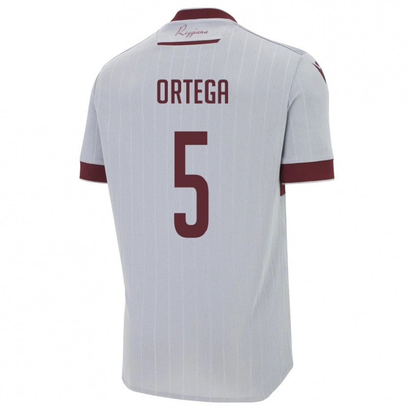 Danxen Hombre Camiseta Jean Paulo Cardona Ortega #5 Borgoña Blanco 2ª Equipación 2025/26 La Camisa México