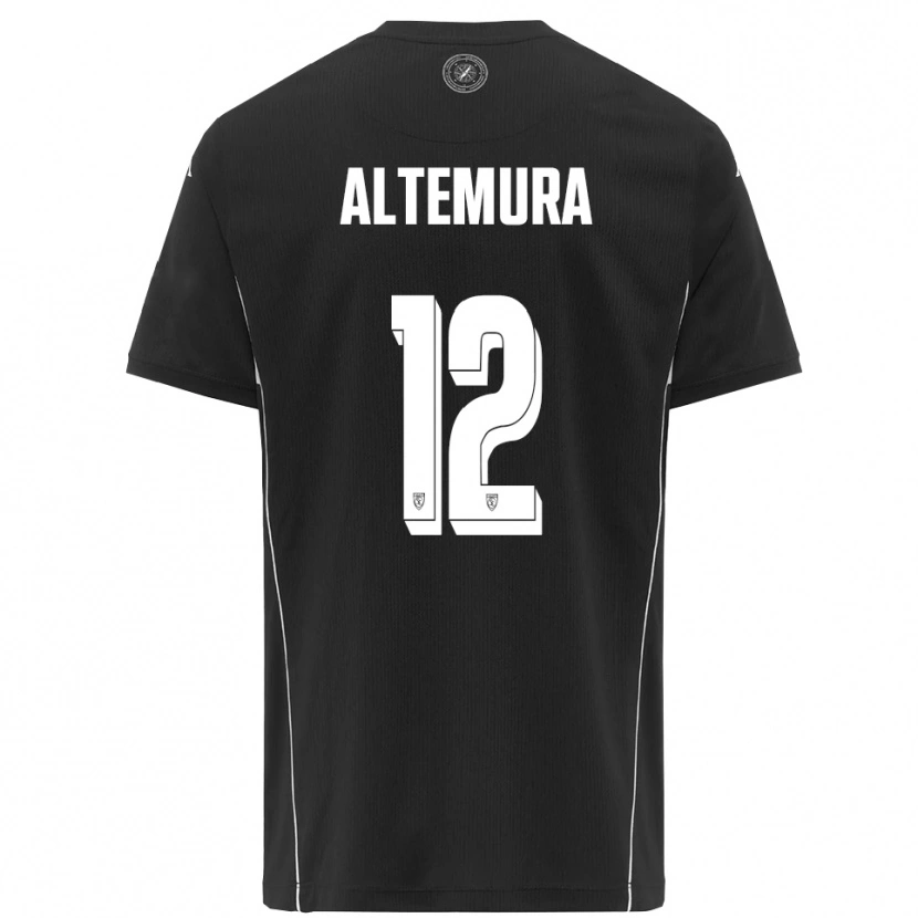 Danxen Hombre Camiseta Tommaso Altemura #12 Negro Blanco 2ª Equipación 2025/26 La Camisa México
